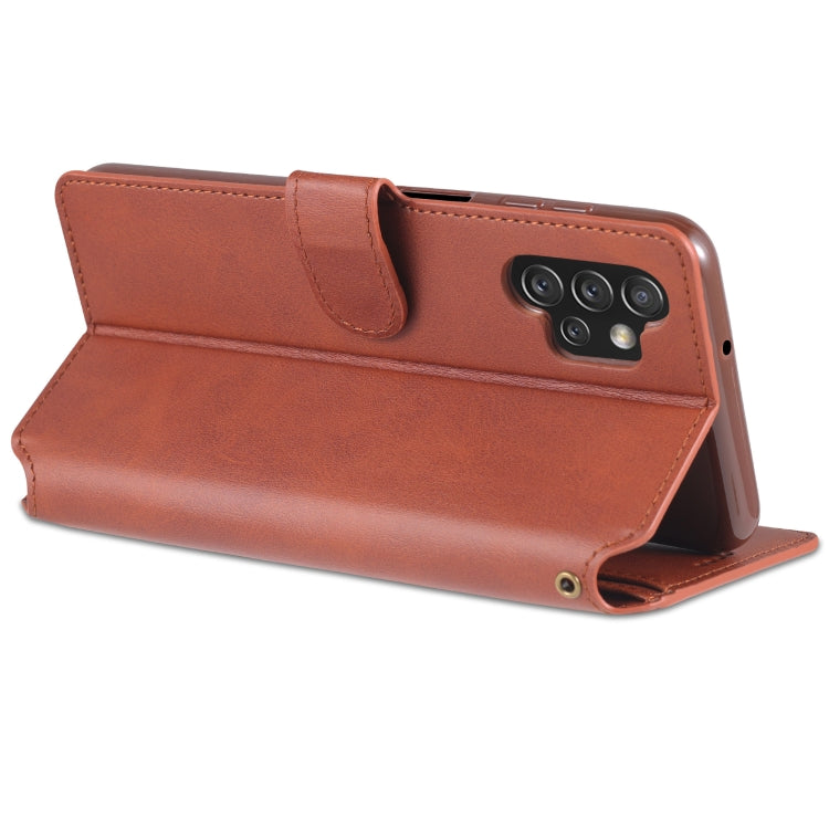 For Samsung Galaxy A13 4G AZNS Calf Texture Horizontal Flip Leather Phone Case with Holder & Card Slots & Wallet & Photo Frame