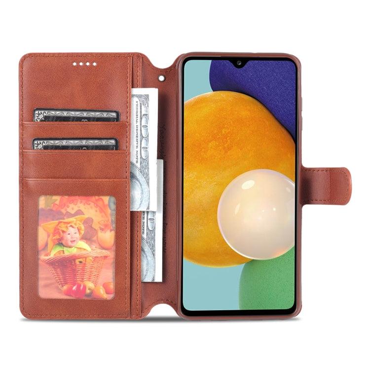 For Samsung Galaxy A13 4G AZNS Calf Texture Horizontal Flip Leather Phone Case with Holder & Card Slots & Wallet & Photo Frame
