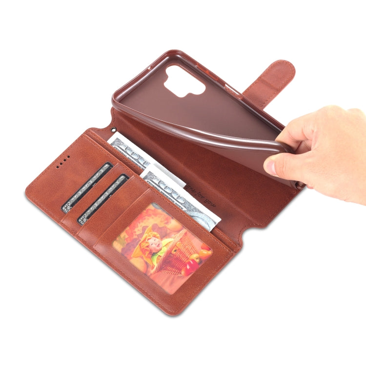 For Samsung Galaxy A13 4G AZNS Calf Texture Horizontal Flip Leather Phone Case with Holder & Card Slots & Wallet & Photo Frame