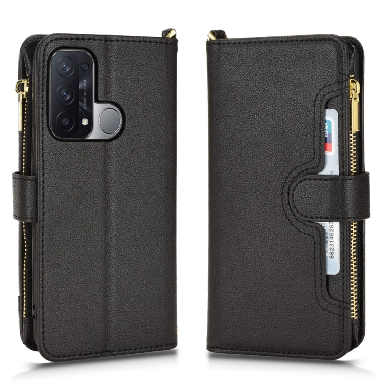 For OPPO Reno5 A Litchi Texture Zipper Leather Phone Case