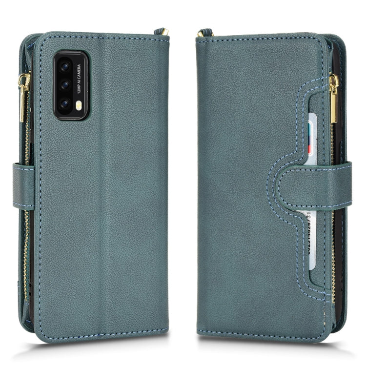 For Blackview A90 Litchi Texture Zipper Leather Phone Case