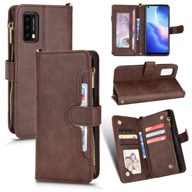 For Blackview A90 Litchi Texture Zipper Leather Phone Case
