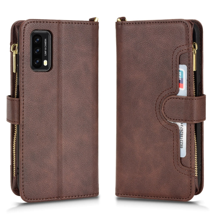 For Blackview A90 Litchi Texture Zipper Leather Phone Case