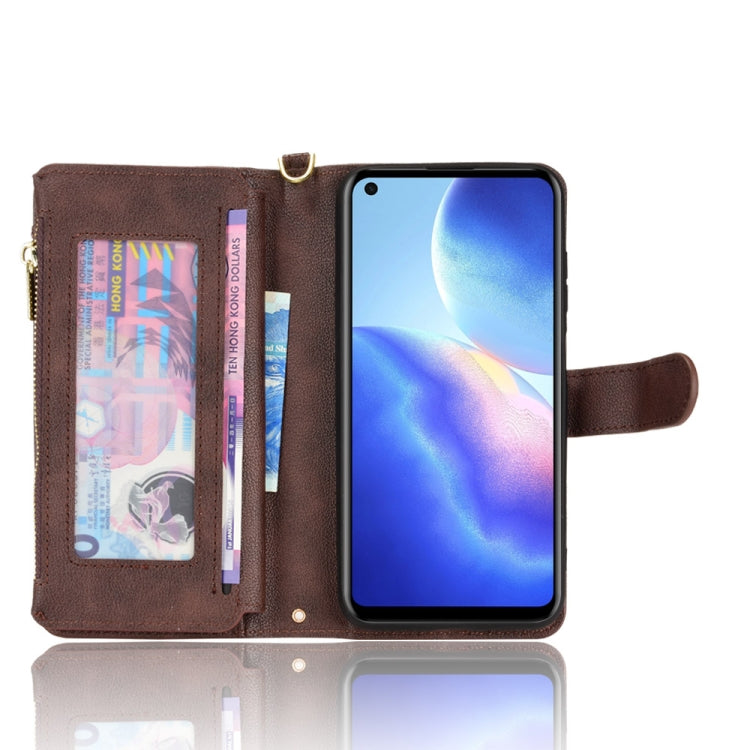 For Blackview A90 Litchi Texture Zipper Leather Phone Case