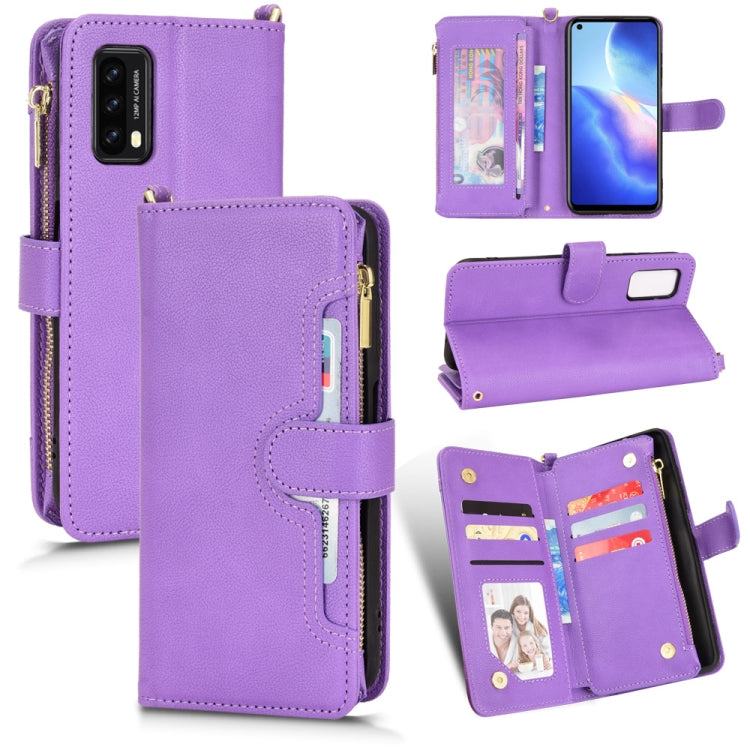 For Blackview A90 Litchi Texture Zipper Leather Phone Case