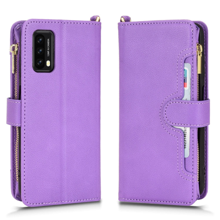 For Blackview A90 Litchi Texture Zipper Leather Phone Case