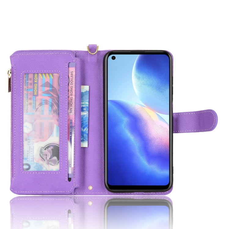 For Blackview A90 Litchi Texture Zipper Leather Phone Case