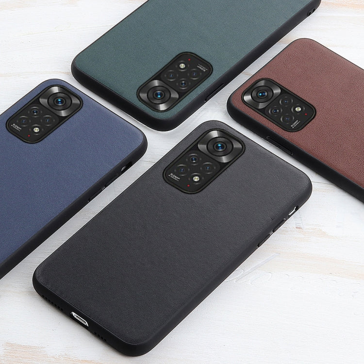 For Xiaomi Redmi Note 11 4G Global / Note 11S Accurate Hole Sheep Texture Leather Shockproof Phone Case