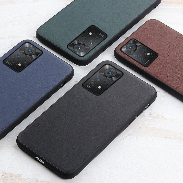 For Xiaomi Redmi Note 11 Pro Global Accurate Hole Sheep Texture Leather Shockproof Phone Case