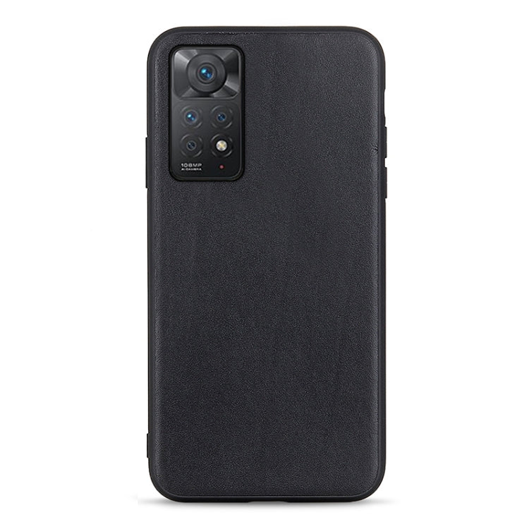 For Xiaomi Redmi Note 11 Pro Global Accurate Hole Sheep Texture Leather Shockproof Phone Case