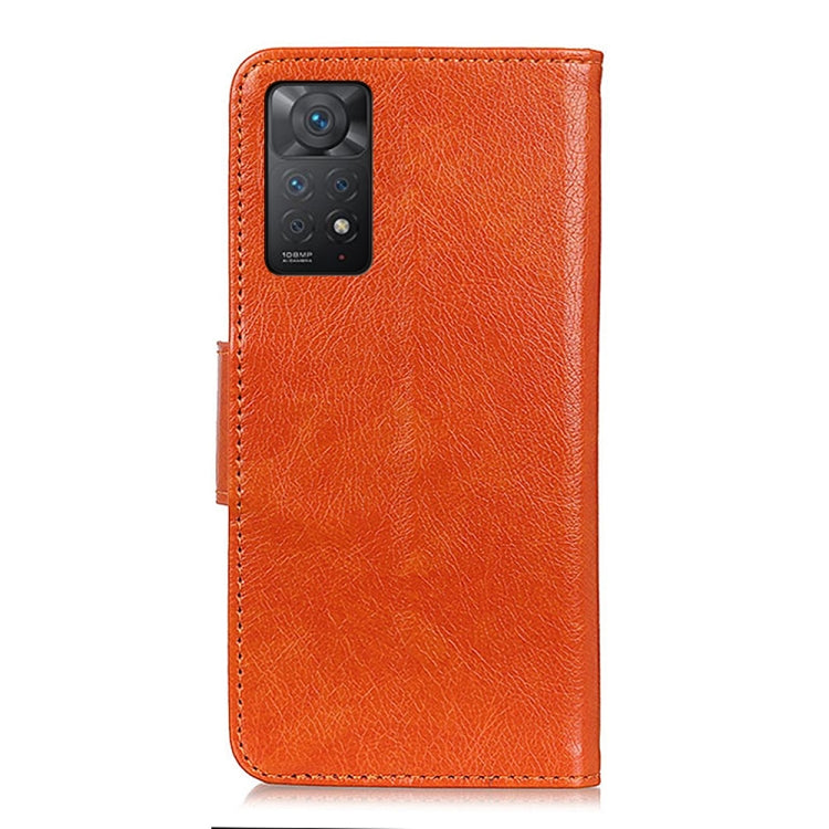 Nappa Texture Leather Phone Case For Xiaomi Redmi Note 11 4G/5G Foreign Version