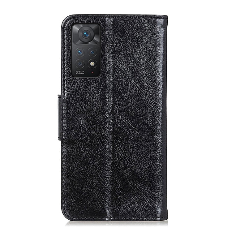 Nappa Texture Leather Phone Case For Xiaomi Redmi Note 11 4G/5G Foreign Version