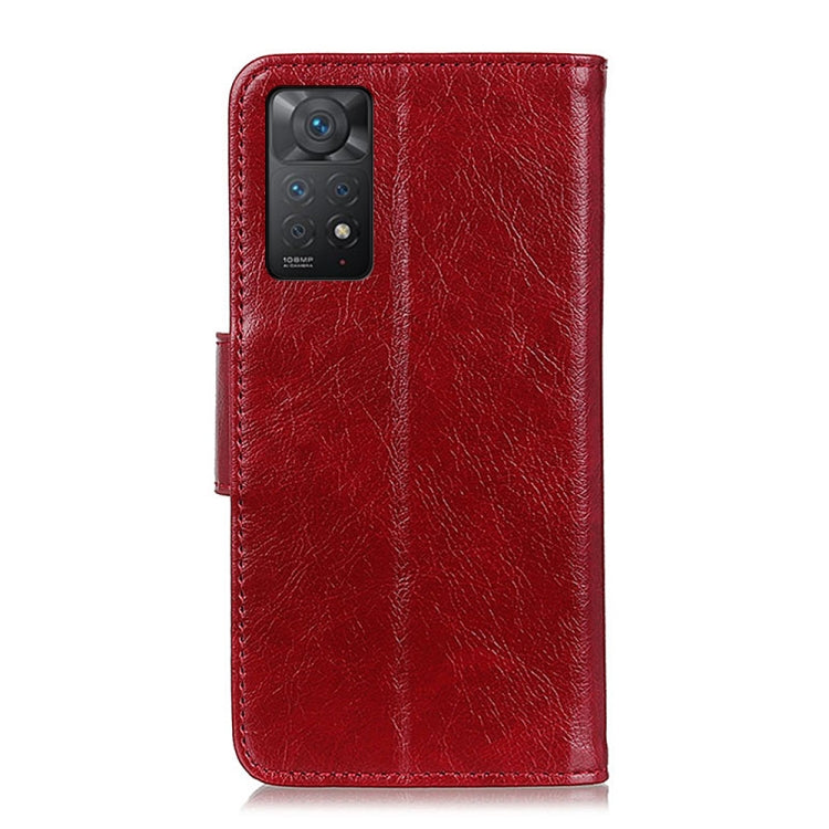 Nappa Texture Leather Phone Case For Xiaomi Redmi Note 11 4G/5G Foreign Version