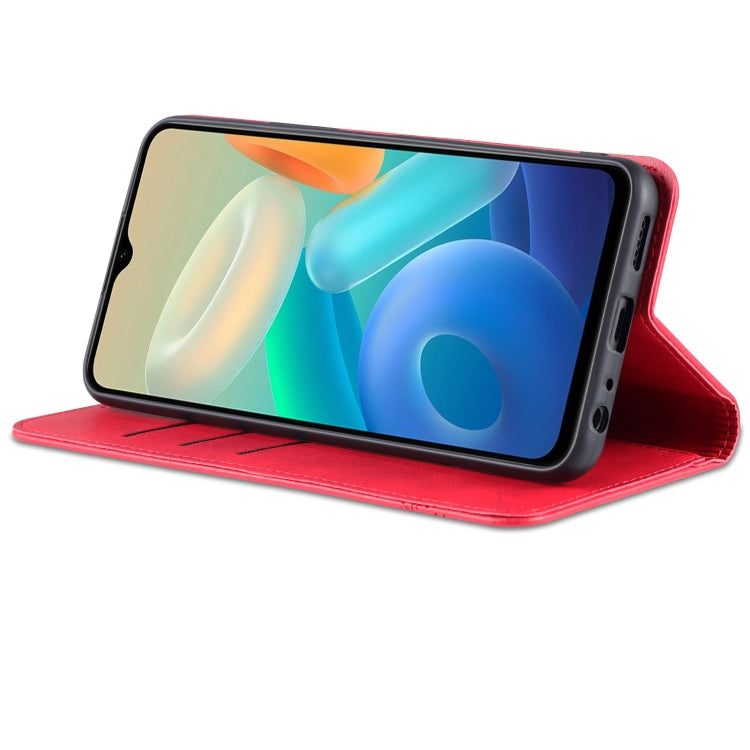 For vivo Y76s / Y74s AZNS Magnetic Calf Texture Leather Phone Case