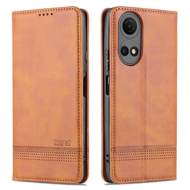 For Honor Play 30 Plus AZNS Magnetic Calf Texture Leather Phone Case