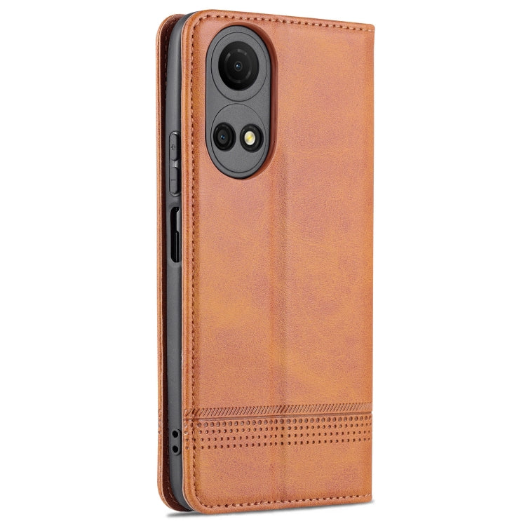 For Honor Play 30 Plus AZNS Magnetic Calf Texture Leather Phone Case