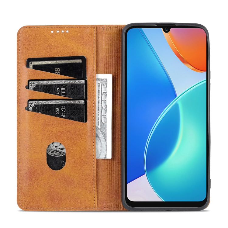 For Honor Play 30 Plus AZNS Magnetic Calf Texture Leather Phone Case