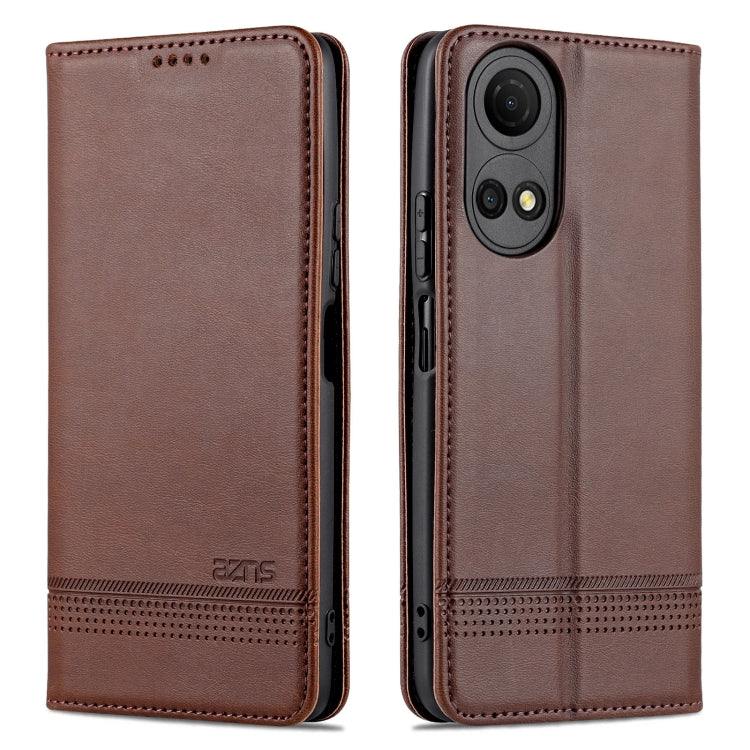 For Honor Play 30 Plus AZNS Magnetic Calf Texture Leather Phone Case