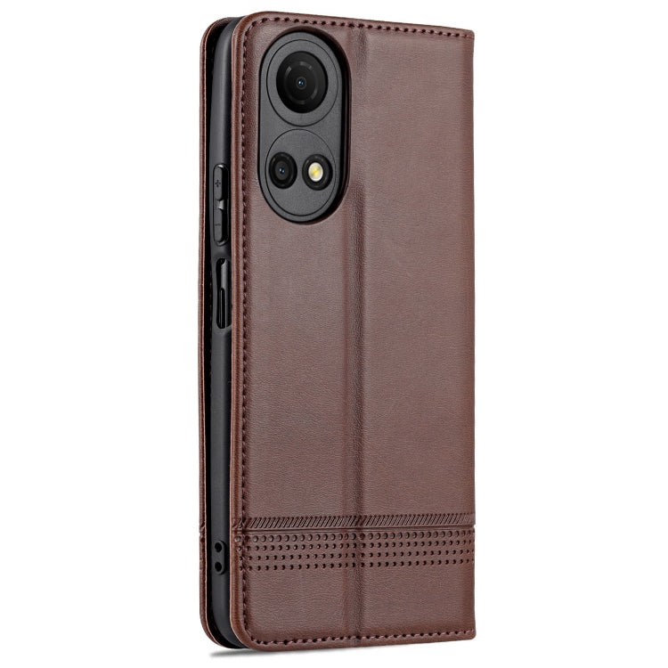 For Honor Play 30 Plus AZNS Magnetic Calf Texture Leather Phone Case