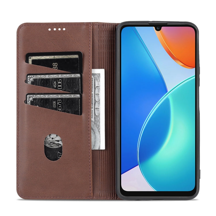 For Honor Play 30 Plus AZNS Magnetic Calf Texture Leather Phone Case