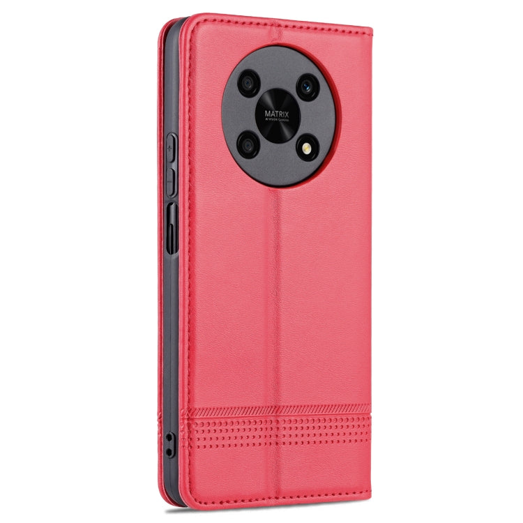 For Honor X30 AZNS Magnetic Calf Texture Leather Phone Case
