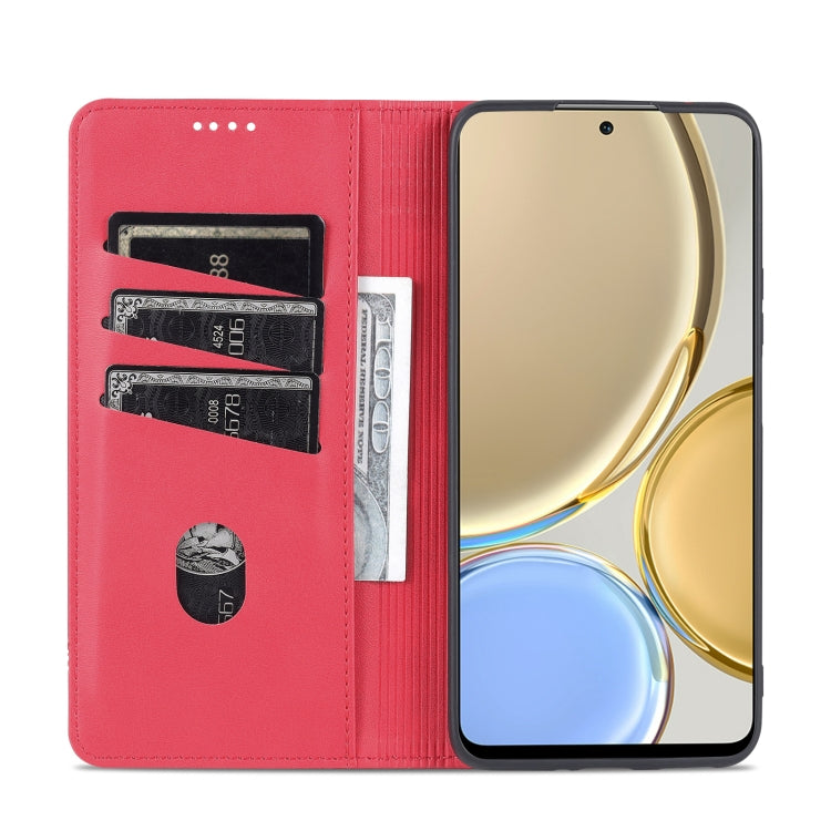 For Honor X30 AZNS Magnetic Calf Texture Leather Phone Case