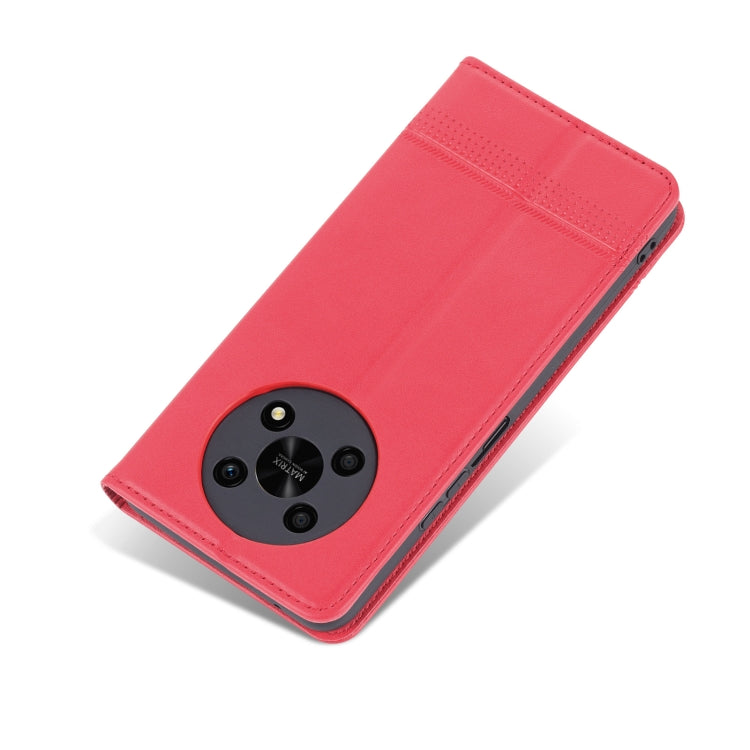 For Honor X30 AZNS Magnetic Calf Texture Leather Phone Case