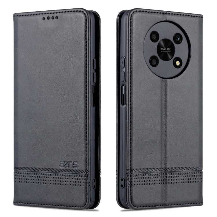For Honor X30 AZNS Magnetic Calf Texture Leather Phone Case
