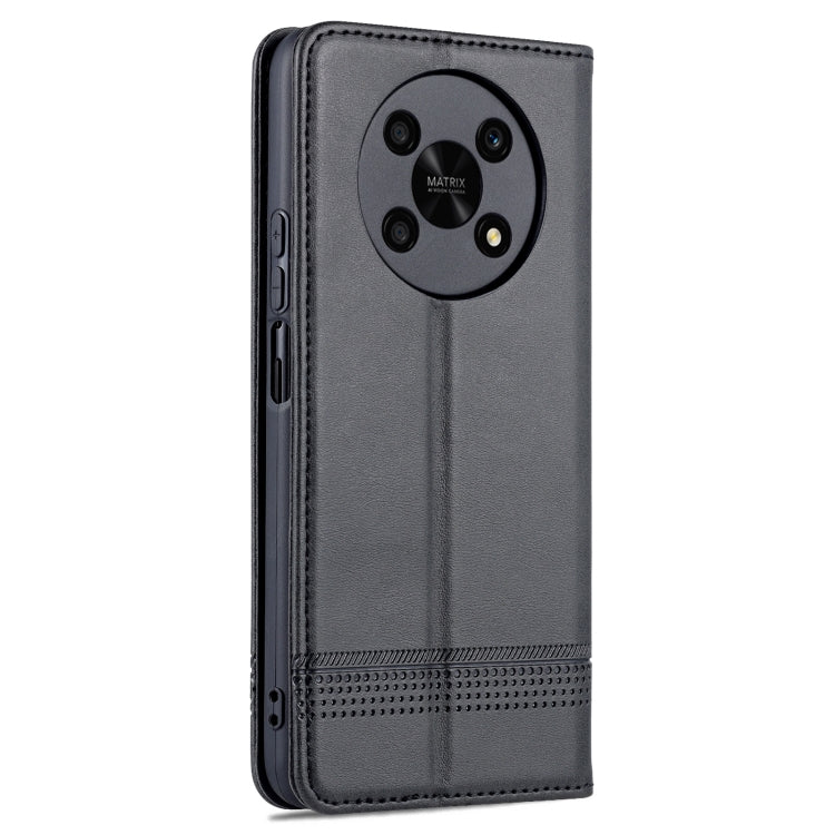 For Honor X30 AZNS Magnetic Calf Texture Leather Phone Case
