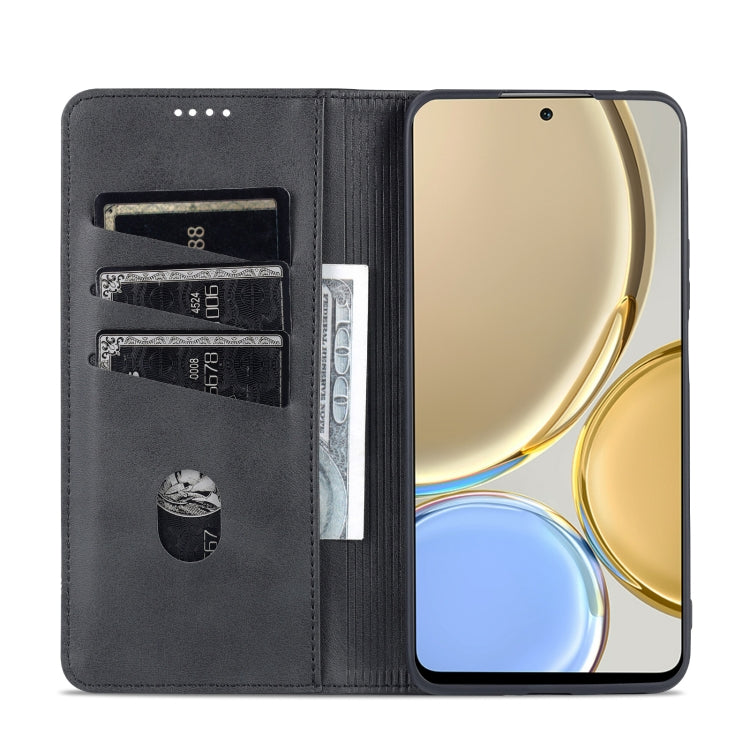 For Honor X30 AZNS Magnetic Calf Texture Leather Phone Case