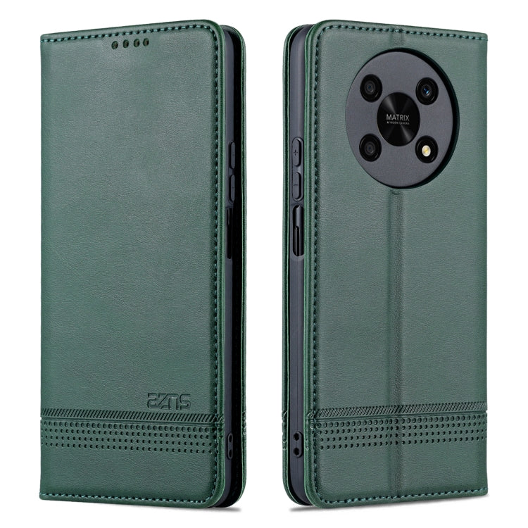 For Honor X30 AZNS Magnetic Calf Texture Leather Phone Case
