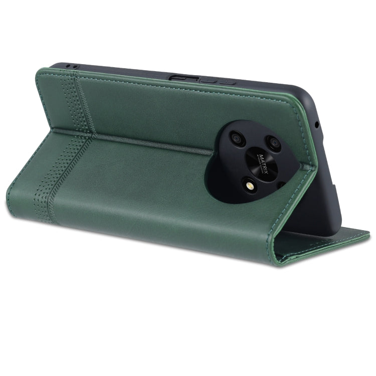For Honor X30 AZNS Magnetic Calf Texture Leather Phone Case