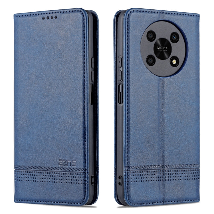 For Honor X30 AZNS Magnetic Calf Texture Leather Phone Case