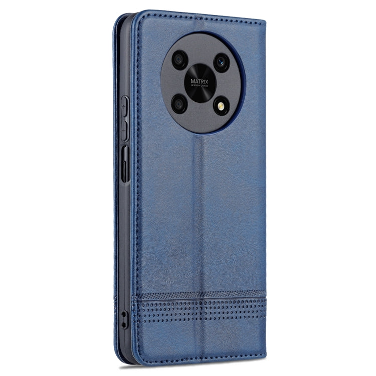 For Honor X30 AZNS Magnetic Calf Texture Leather Phone Case