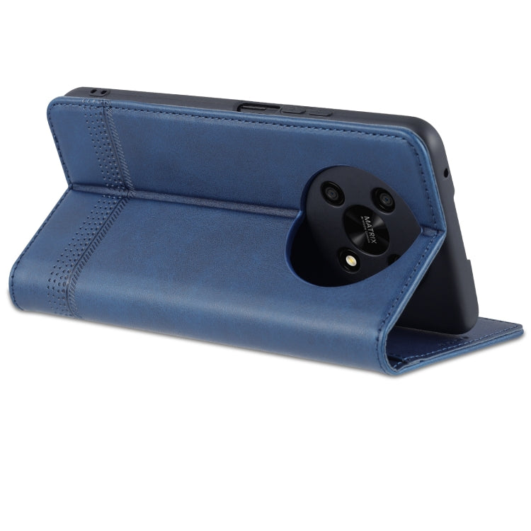 For Honor X30 AZNS Magnetic Calf Texture Leather Phone Case