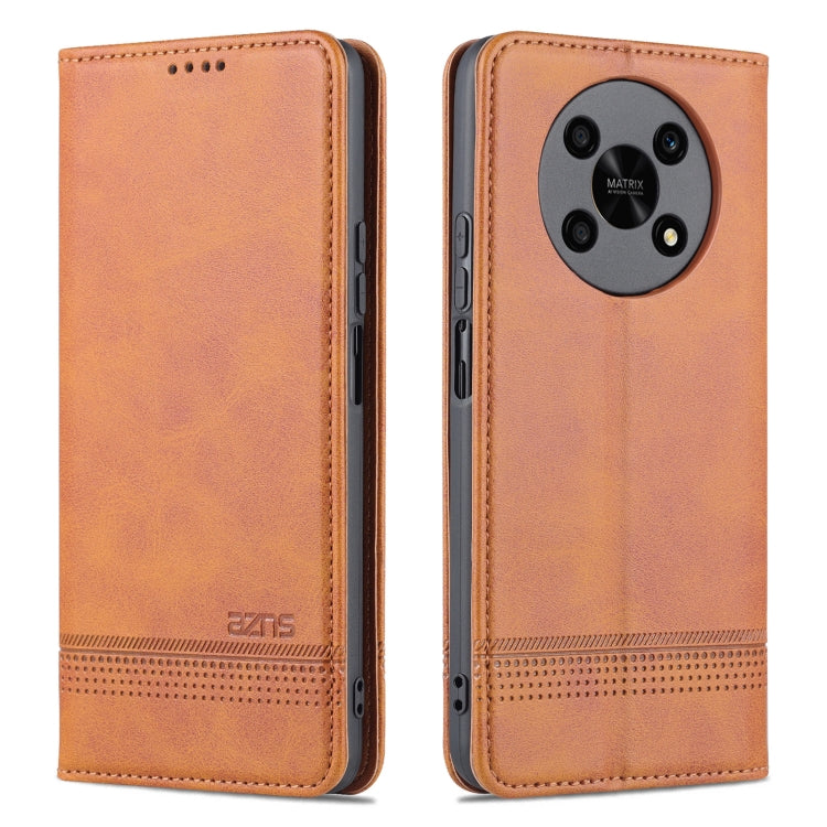 For Honor X30 AZNS Magnetic Calf Texture Leather Phone Case