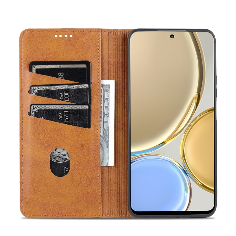 For Honor X30 AZNS Magnetic Calf Texture Leather Phone Case