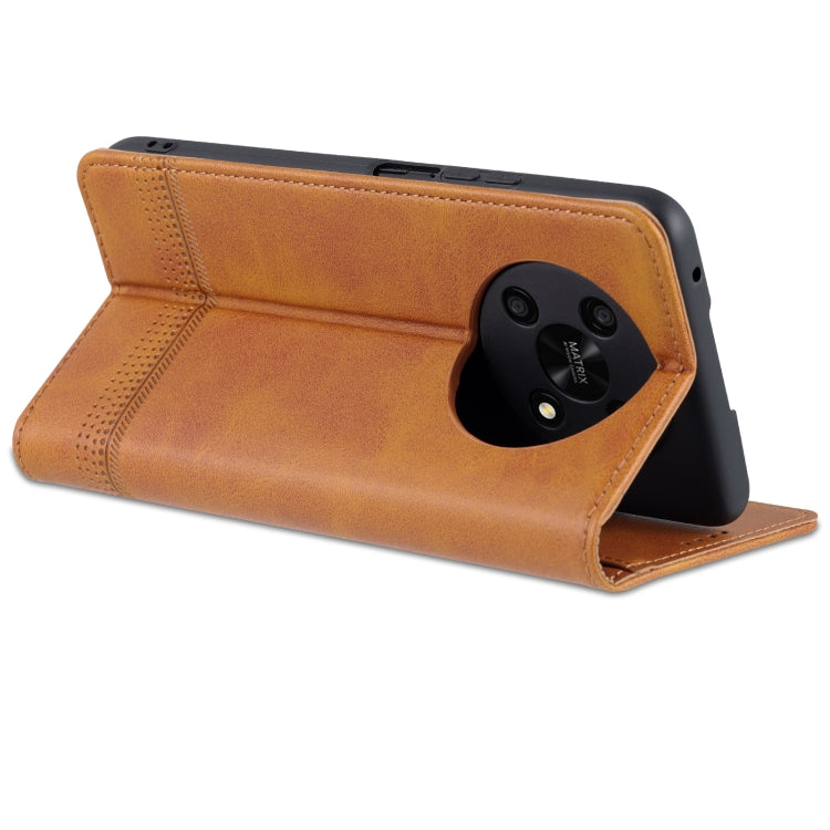 For Honor X30 AZNS Magnetic Calf Texture Leather Phone Case