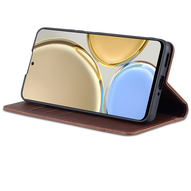 For Honor X30 AZNS Magnetic Calf Texture Leather Phone Case