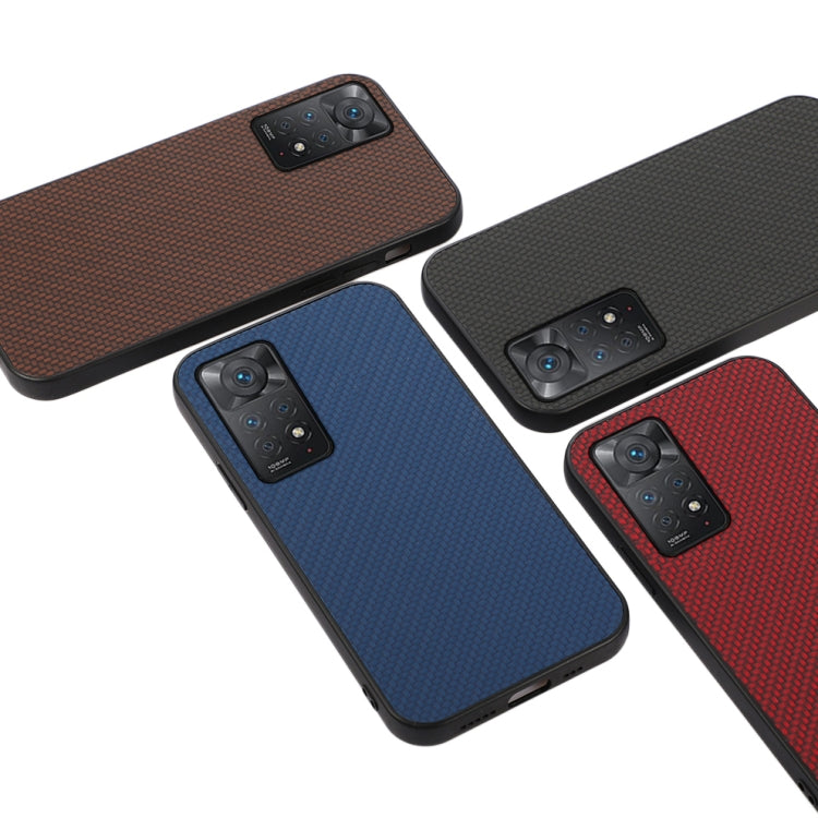 For Xiaomi Redmi Note 11 Pro Global Accurate Hole Carbon Fiber Texture Shockproof Case