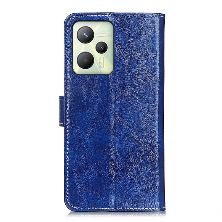 For OPPO Realme C35 / Realme Narzo 50A Prime Retro Crazy Horse Texture Leather Phone Case