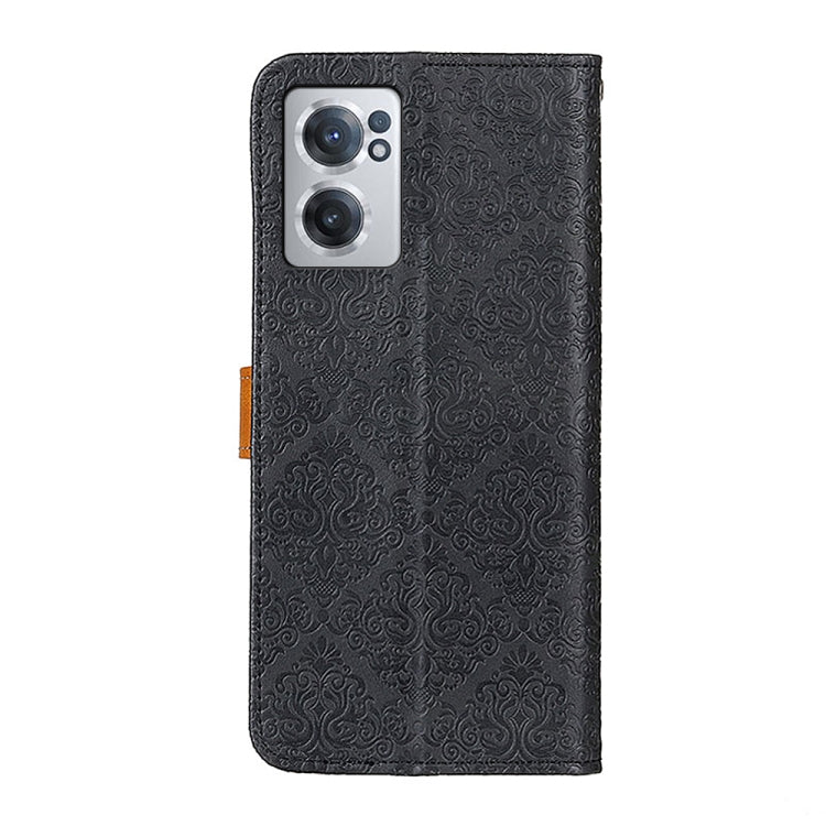For OnePlus Nord CE 2 5G European Floral Embossed Leather Phone Case