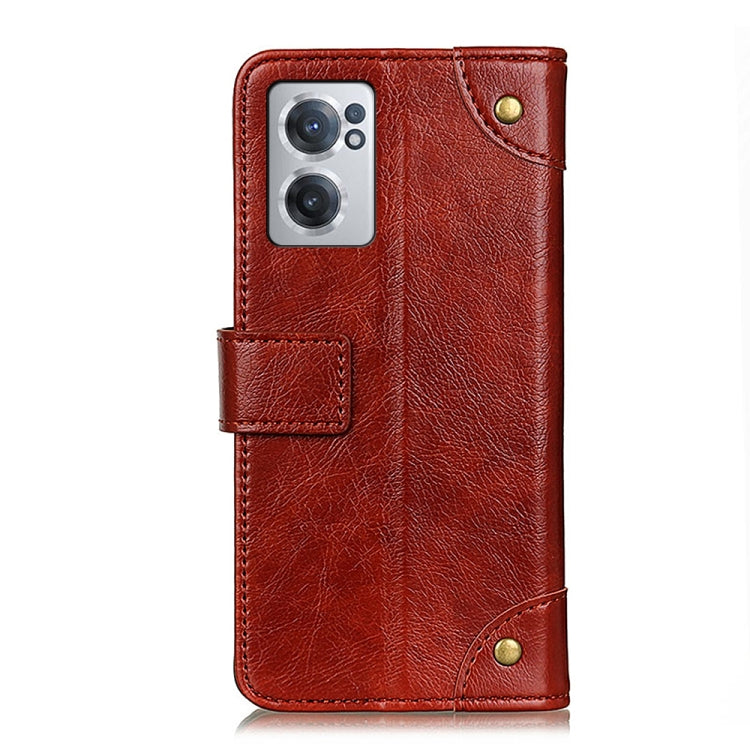For OnePlus Nord CE 2 5G Copper Buckle Nappa Texture Leather Phone Case