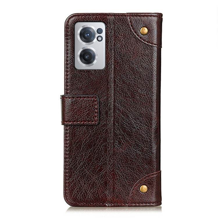 For OnePlus Nord CE 2 5G Copper Buckle Nappa Texture Leather Phone Case