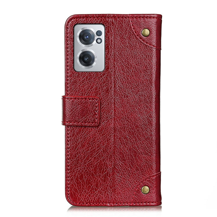 For OnePlus Nord CE 2 5G Copper Buckle Nappa Texture Leather Phone Case