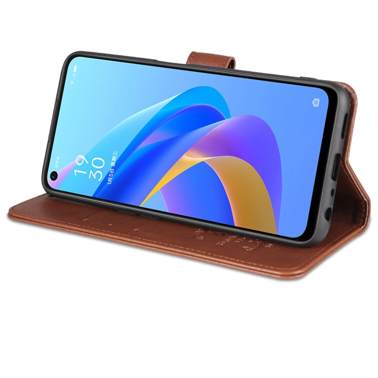 For OPPO A36 4G / A76 4G AZNS Sheepskin Texture Flip Leather Phone Case