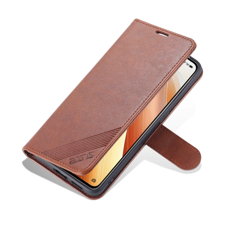 For OPPO Reno7 Pro 5G AZNS Sheepskin Texture Flip Leather Phone Case