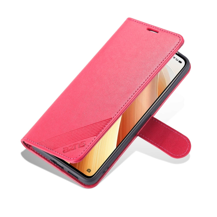 For OPPO Reno7 Pro 5G AZNS Sheepskin Texture Flip Leather Phone Case