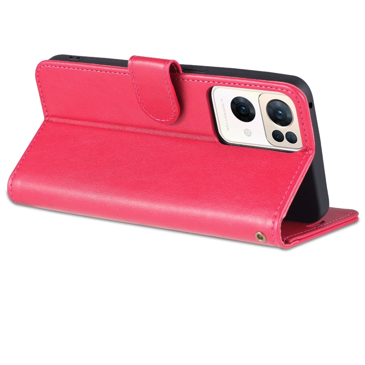 For OPPO Reno7 Pro 5G AZNS Sheepskin Texture Flip Leather Phone Case