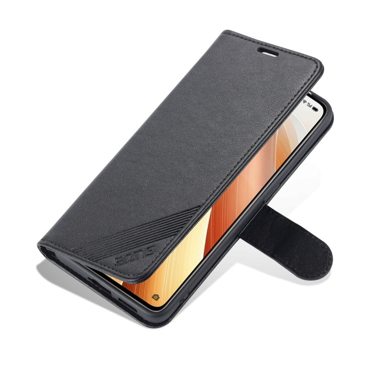 For OPPO Reno7 Pro 5G AZNS Sheepskin Texture Flip Leather Phone Case